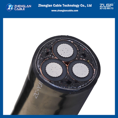 o cabo distribuidor de corrente Xlpe de 12/20kv 500mm2 3core isolou o uso subterrâneo do milivolt