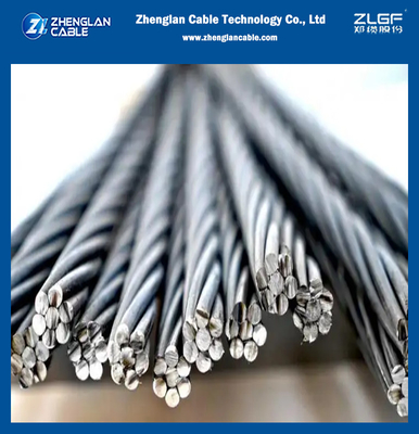 ASTM A475 ou A363 Zinco revestido de aço galvanizado filamento Ehs 7/2.03mm Fios de fixação/fios de terra