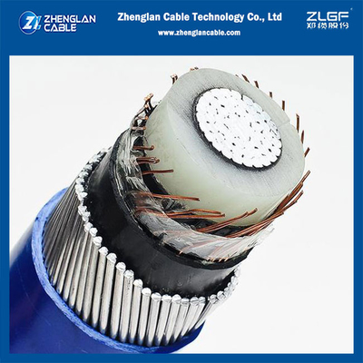 Cable de alimentação blindado AWA de núcleo único NA2X(S)Y 12/20KV IEC60502-2