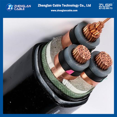 8.7/15kv Cabos de alimentação N2XSBY Cu/Sc/Xlpe/Sc/Cts/Pvc/Sta/Pvc 3x120 DIN VDE 0276-620 HD 620