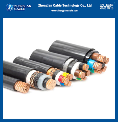 Cable de alimentação isolado XLPE de tensão média N2XSY/NA2XSY