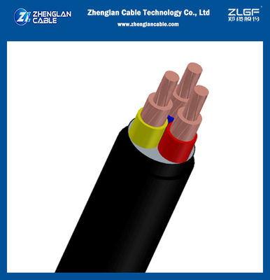 0.6/1KV Cabos revestidos de PVC com cobre Xlpe isolado de baixa tensão 3Core para IEC 60228, IEC 60502-1 (CU/XLPE/PVC)