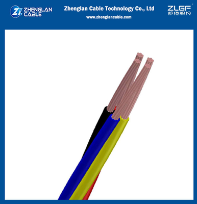 0.6/1KV Cabos de alimentação isolados de cobre PVC de baixa tensão 4Core Quadruplex (CV) para a norma IEC 60228; IEC 60227 ((CU/PVC)