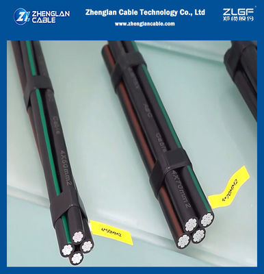 Cabos aéreos de alumínio compactados de fase circular, enrolados, arredondados e enrolados para transmissão de eletricidade