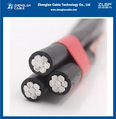 Cabos aéreos isolados 0,6/1KV 2X50+50 AAC/XLPE+AAAC/XLPE Cabos aéreos em conjunto ABC GB/T12527