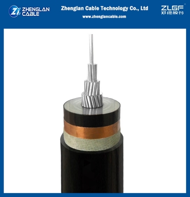 21/35kV Cabo de alimentação de tensão média Cabo de alumínio não blindado 1x185mm2 AL/SC/XLPE/SC/CTS/PVC IEC 60502-2