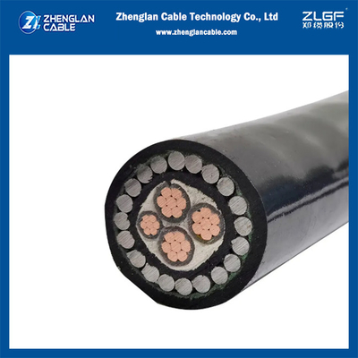 1KV cabo de alimentação de baixa tensão NYRY CU/XLPE/SWA/PVC 3x 25+16MM2 IEC60502-1