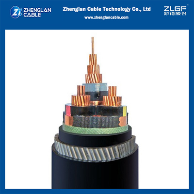 6/10KV Cu/SC/XLPE/SC/CTS/PVC/SWA/PVC 3x95mm2 Medinum Voltage Power Cable