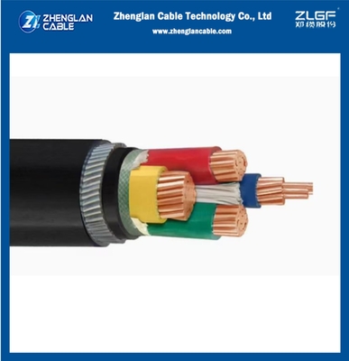 0.6/1kv CU/XLPE/SWA/PVC LV Cable de alimentação Cable subterrâneo XLPE Cabos de aço isolado Armadura 4x70sqmm IEC60502-1