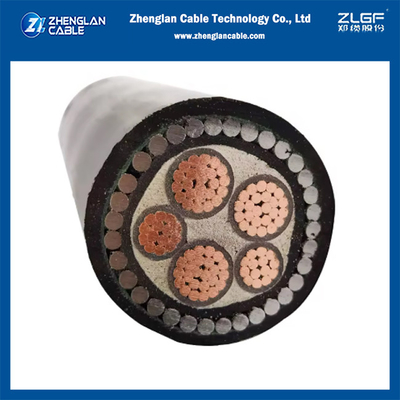 0.6/1kv XLPE Cabos blindados isolados SWA 3+2 núcleos Cu/xlpe/pvc/swa/pvc 3x25+2x16mm2 IEC60502-1 / IEC60228