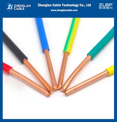 Fios de construção PVC isolados Conductores de classe 2 CU/PVC BV 70mm2 IEC60228