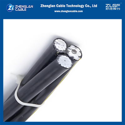 1KV ABC Triplex AAC/XLPE+ACSR/XLPE 2x2AWG+2AWG ASTM S76-474