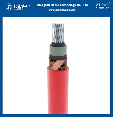AL/SC/XLPE/SC/CWS/PVC/CTS/PVC1x240/25mm2 IEC 60502-2 8.7/15KV Shield de fio de cobre + proteção de fita de cobre