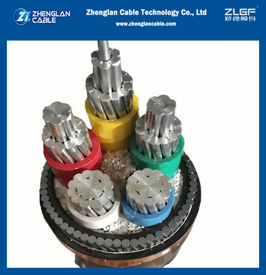 NA2XRY YJLV32 0,6/1KV LV CU/AL XLPE Isolamento SWA PVC Envelope 3 Núcleos 95mm2 Cabo de alimentação