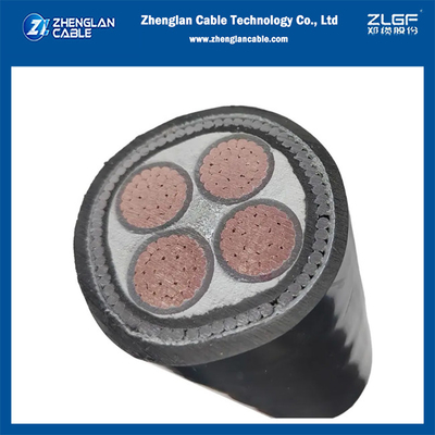 Cabos de alimentação blindados SWA isolados XLPE 4x10mm2 IEC60502-1