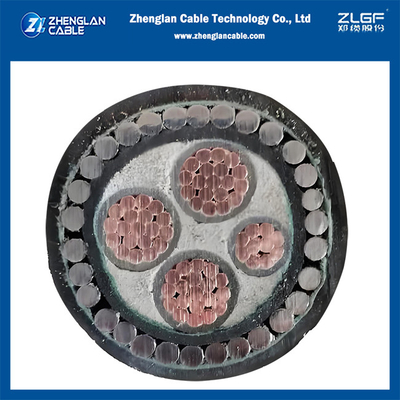 Cable de alimentação de baixa tensão 0,6/1KV CU/XLPE/PVC/SWA/PVC 3x95+1x50mm2 BS5467