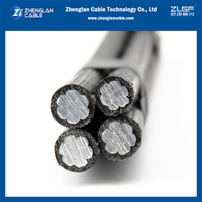 Cabo ABC 1KV 3x50+1x35mm2 Núcleo de Alumínio Isolado em XLPE Liga de Alumínio Isolado em XLPE NTP 370.254