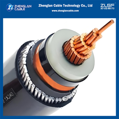 12/20KV CU/SC/XLPE/SC/CTS/AWA/PVC 1x150mm2 Cabo de energia blindado de média tensão de núcleo único