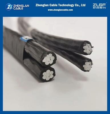 0.6/1kV Cabos aéreos isolados NFC 33-209 XLPE padrão 3X25mm2+54.6mm2
