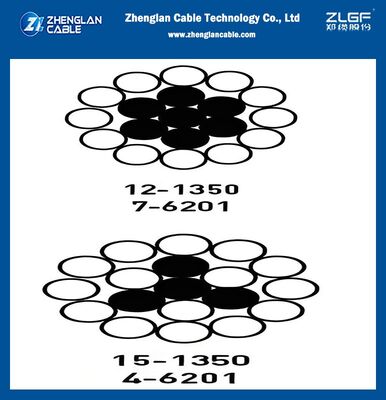 ASTM B524 B524M Cabo de condução de alumínio nu ACAR 250MCM 300MCM 350MCM 400MCM 450MCM Linha aérea Aplicação