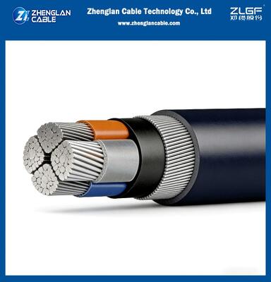 Baixa Tensão 0,6/1kv Alumínio Subterrâneo Cable de energia blindado SWA blindado XLPE isolamento 4x50mm2 IEC60502-1