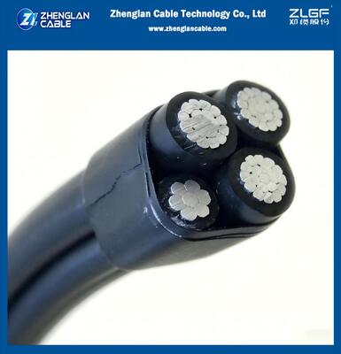 1KV ABC Cable 3x95+50mm2 Alumínio Core XLPE Isolado Alumínio Ligação XLPE Isolado AAC/XLPE+AAAC/XLPE ASTM B231