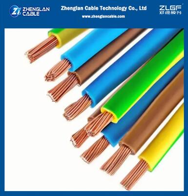 450/750V BV 300mm2 Com núcleo único, cobre sólido, PVC, fio elétrico isolado