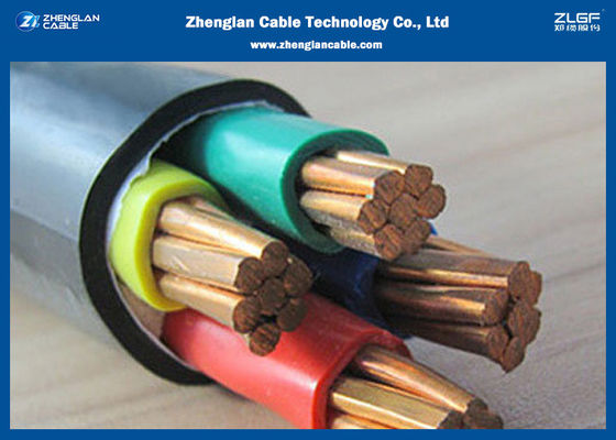 fogo Unarmored do Pvc de Xlpe do Cu do núcleo 0.6/1kv 4 - cabo distribuidor de corrente resistente