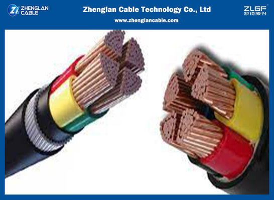 9001:2015 do ISO do cabo distribuidor de corrente 4x70sqmm de baixa tensão de 0.6/1KV CU/XLPE/PVC/SWA/PVC