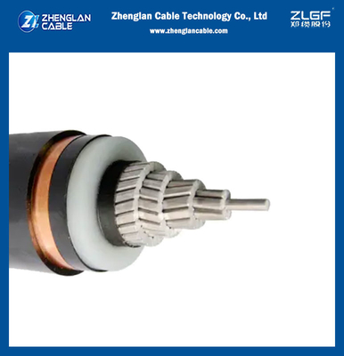 cabo de alumínio Unarmored 1x185mm2 BS 6622/BS 7835 do cabo distribuidor de corrente de 12/20kV milivolt